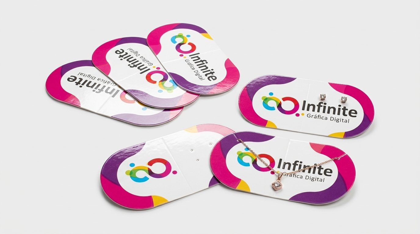 Tag para Brinco e Colar 86x45 mm